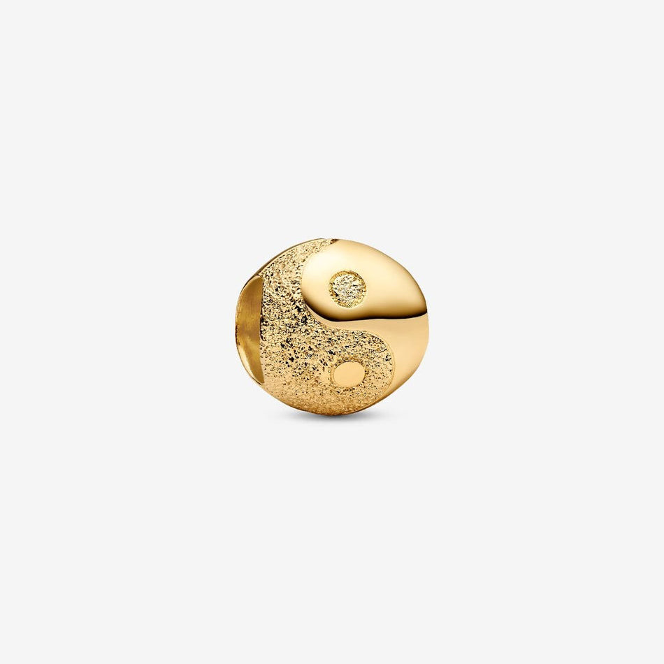 Textured Yin & Yang Mini Charm Hallmarked S925 Sterling Silver