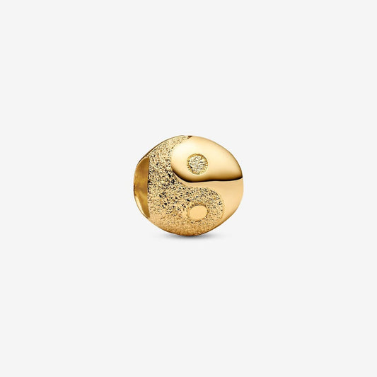 Textured Yin & Yang Mini Charm Hallmarked S925 Sterling Silver