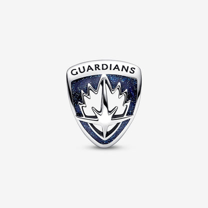 Marvel Guardians of the Galaxy Rocket Raccoon & Groot Emblem Charm  S925 Sterling Silver
