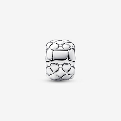 Studded Clip Charm  S925 Sterling Silver
