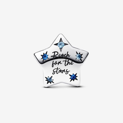 Bold Sparkling Star Charm S925 Sterling Silver