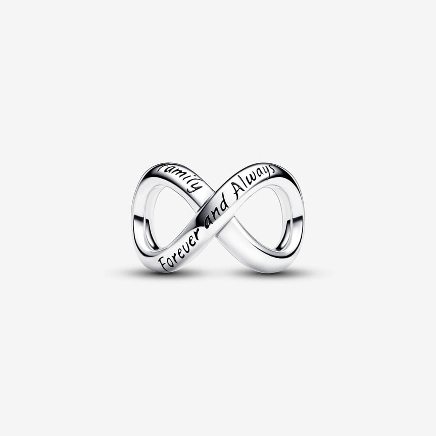 Forever & Always Infinity Charm S925 Sterling Silver