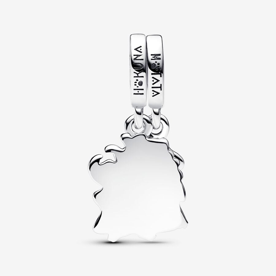 Disney The Lion King Timon & Pumbaa Splittable Dangle Charm S925 Sterling Silver