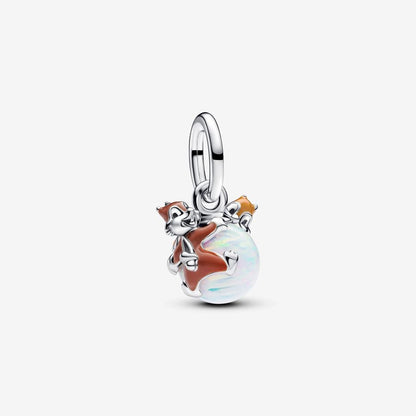 Disney Chip & Dale Bauble Dangle Charm S925 Sterling Silver