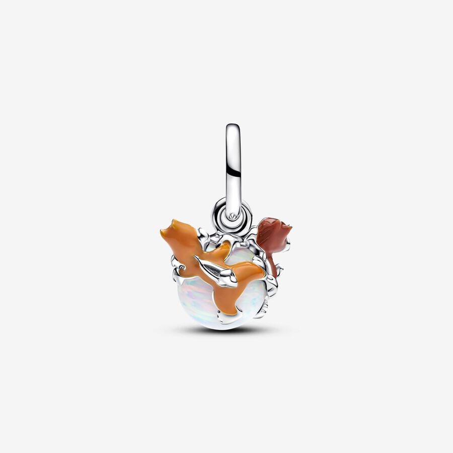 Disney Chip & Dale Bauble Dangle Charm S925 Sterling Silver