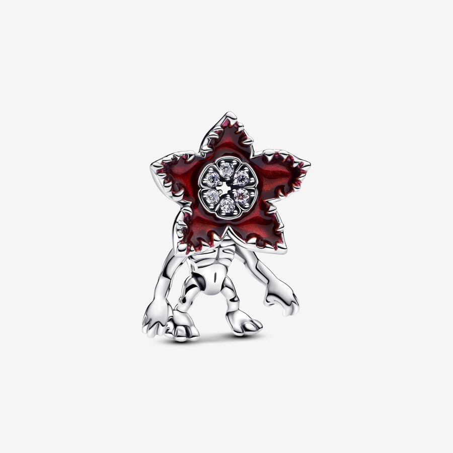 Stranger Things Moveable Demogorgon Charm Hallmarked S925 Sterling Silver