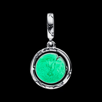 Stranger Things Glow-in-the-dark Upside Down Dangle Charm S925 Sterling Silver