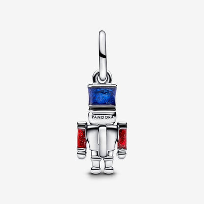 Moveable Nutcracker Dangle Charm  S925 Sterling Silver
