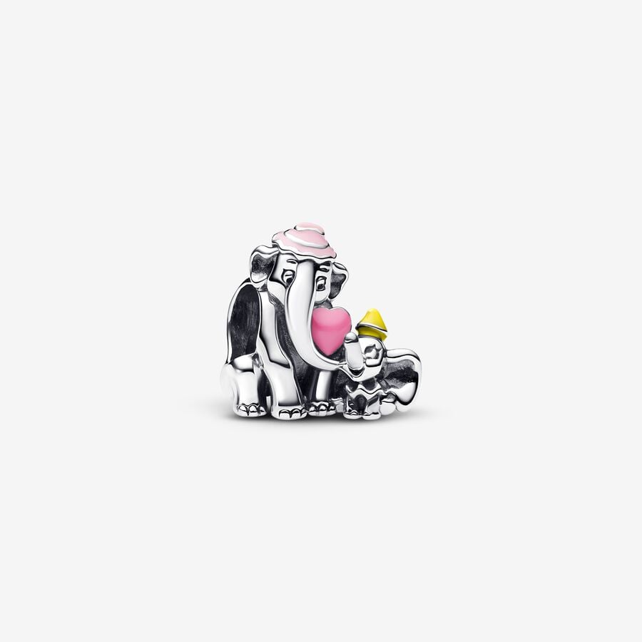 Disney Dumbo & Mum Charm S925 Sterling Silver