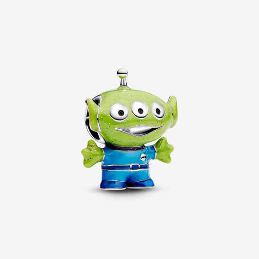 Disney Pixar Toy Story Alien Charm Hallmarked S925 Sterling Silver