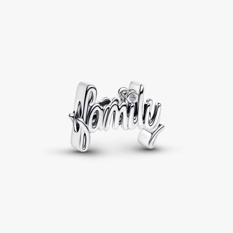 Handwritten Family Charm S925 Sterling Silver