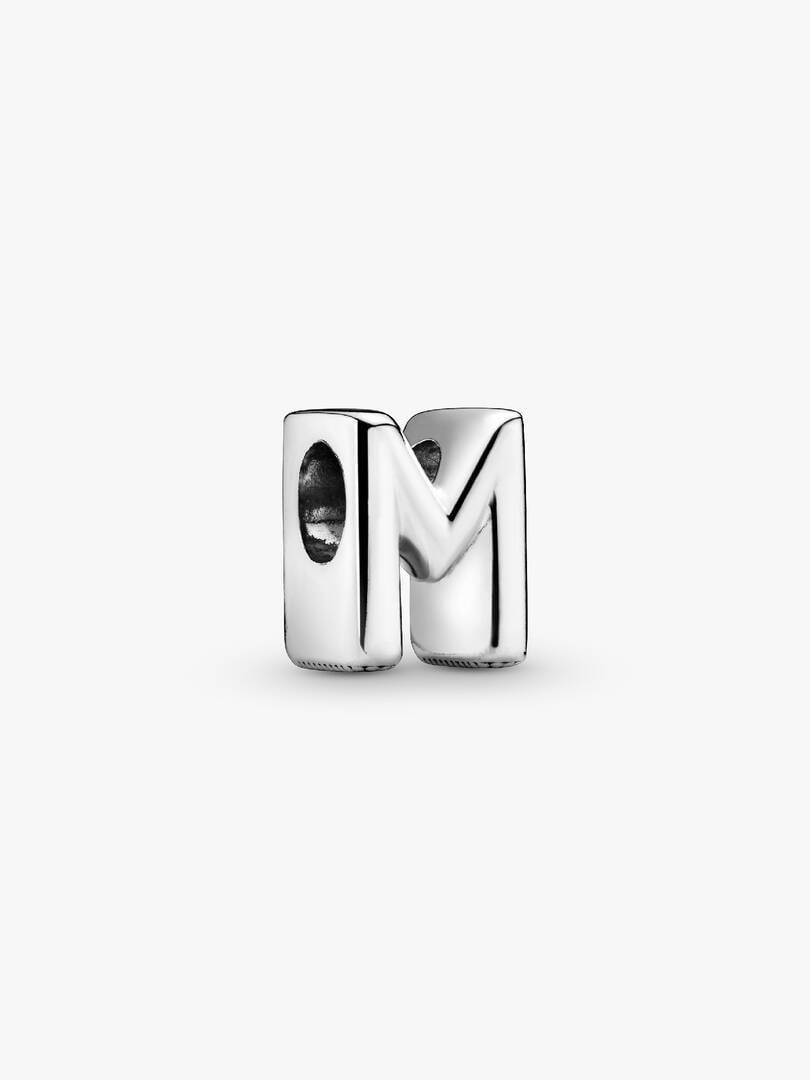 S925 Simple Alphabets A to Z Sterling Silver Charms Collection