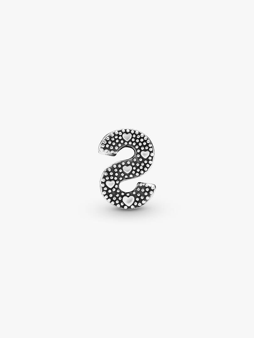 S925 Simple Alphabets A to Z Sterling Silver Charms Collection