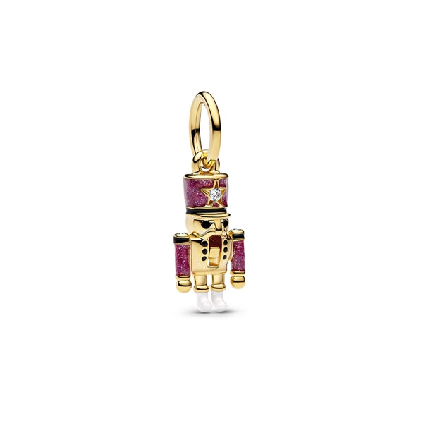 Moveable Nutcracker Dangle Charm Hallmarked S925 Sterling Silver