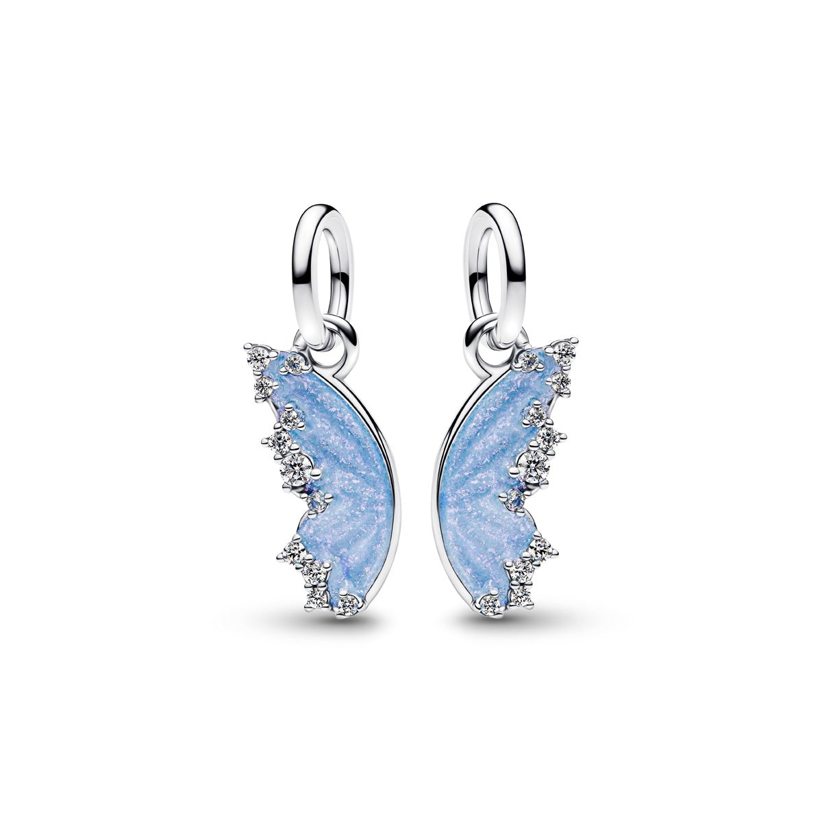 Silver Splitable Butterfly Dangle charm S925 Sterling Silver