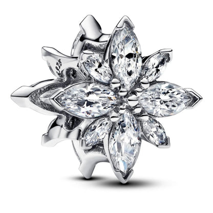 Sparkling North Star Charm S925 Sterling Silver