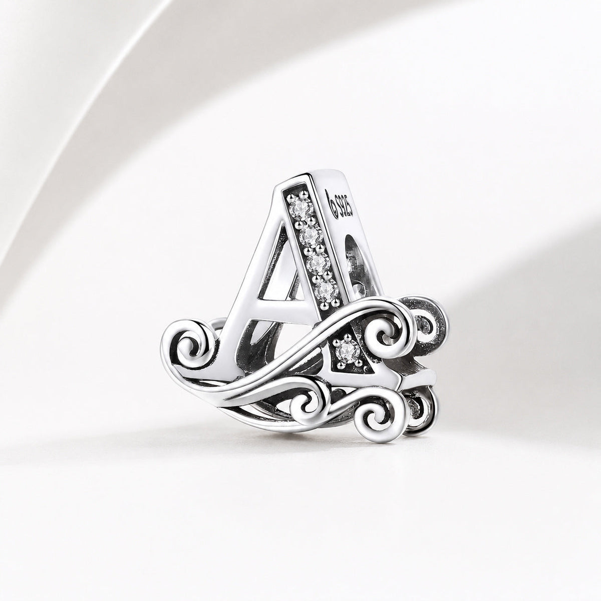 S925 Classic Alphabets A to Z Sterling Silver Charm Collection