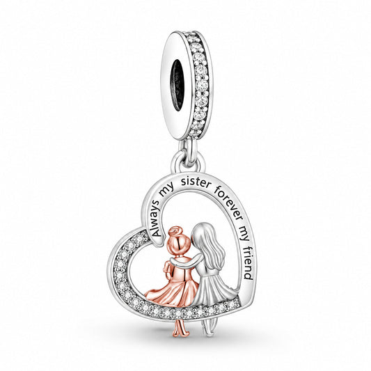 Always My Sister Charm S925 Sterling Silver