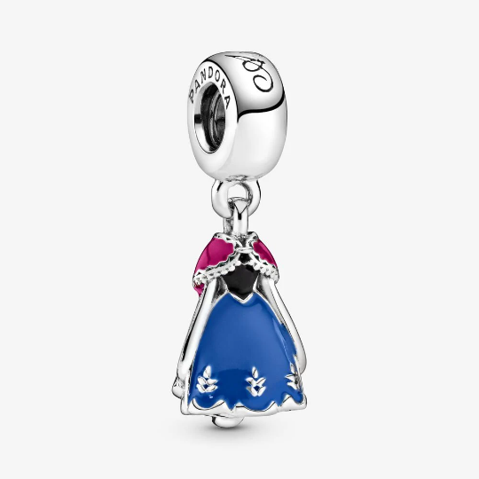 S925 Disney Princesses Dresses Dangle Sterling Silver Charms Collection