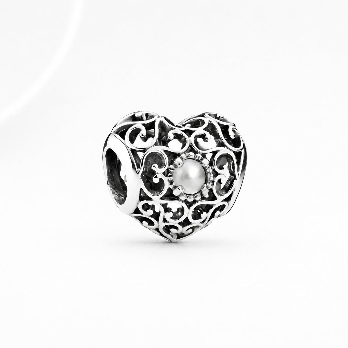 S925 Signature Heart Birthstone Months Charms Collection