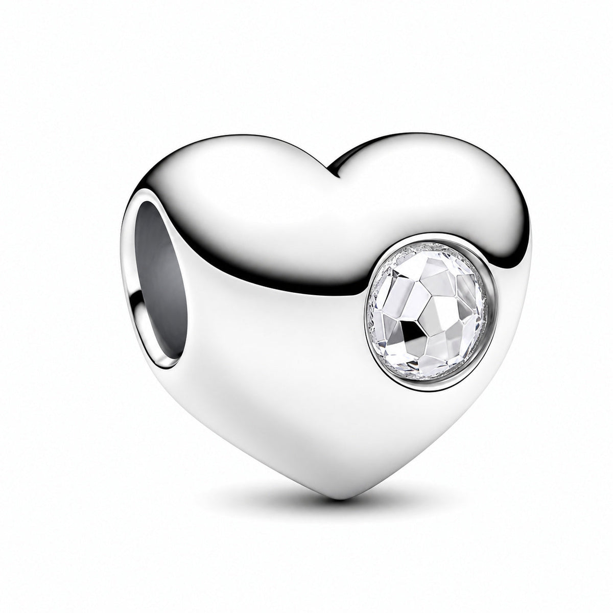 Birthstone Hearts Bracelet Charm S925 Sterling Silver