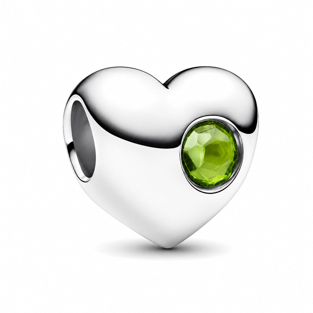 Birthstone Hearts Bracelet Charm S925 Sterling Silver
