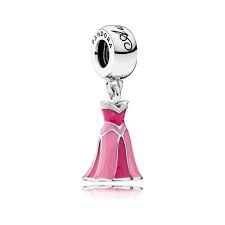 S925 Disney Princesses Dresses Dangle Sterling Silver Charms Collection