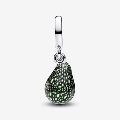 Avocado Double Dangle Charm  S925 Sterling Silver