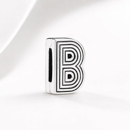 S925 Reflexion Alphabets A to Z Sterling Silver Charm Collection