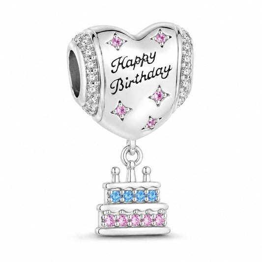 Balloon Cake Charm  S925 Sterling Silver