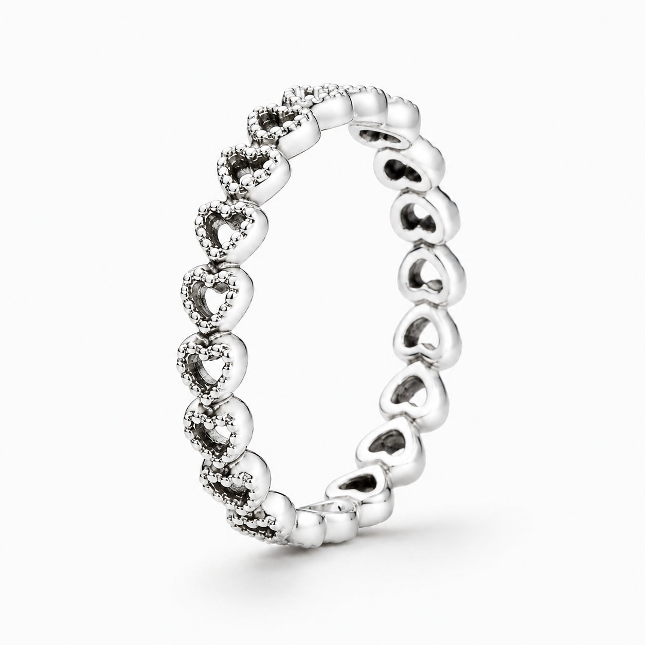 Band of Hearts Ring S925 Sterling Silver
