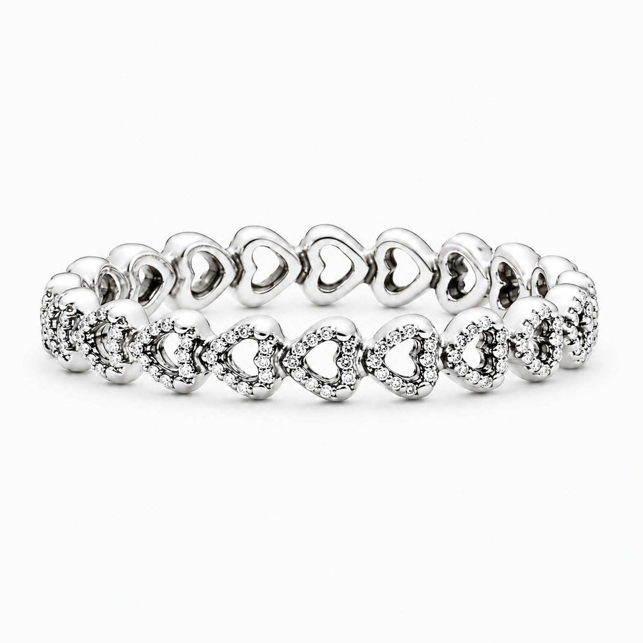 Band of Hearts Ring S925 Sterling Silver