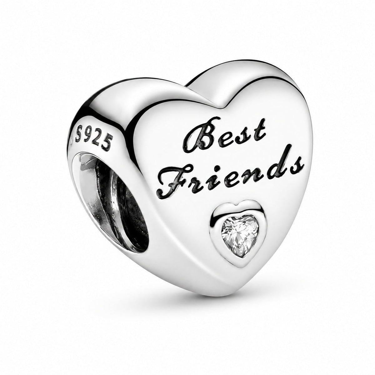 Family Hearts Bracelet Charm  S925 Sterling Silver