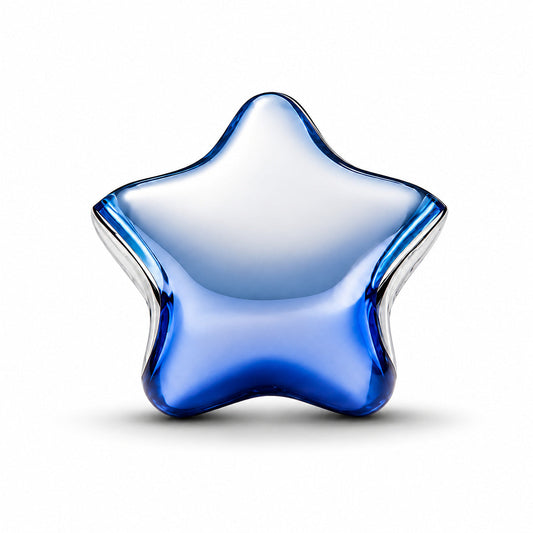 Blue Star Charm  S925 Sterling Silver
