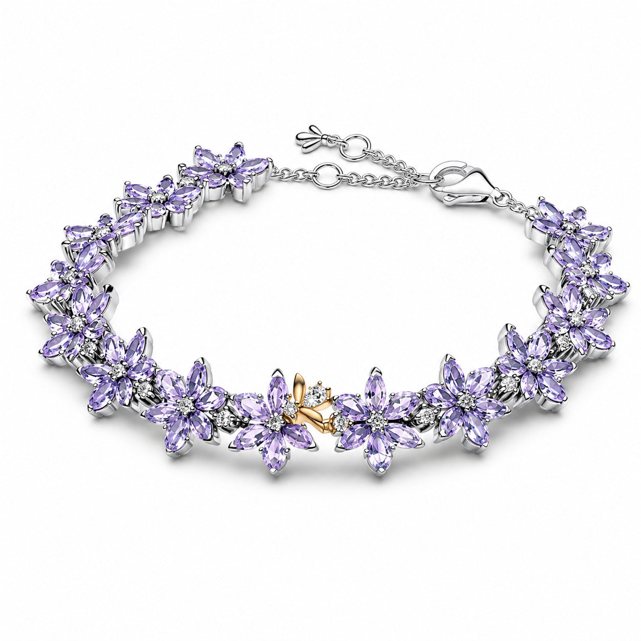 Bridgerton Herbarium & Bee Tennis Bracelet S925 Sterling Silver