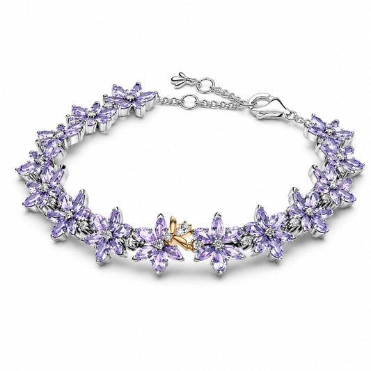 Bridgerton Herbarium & Bee Tennis Bracelet S925 Sterling Silver
