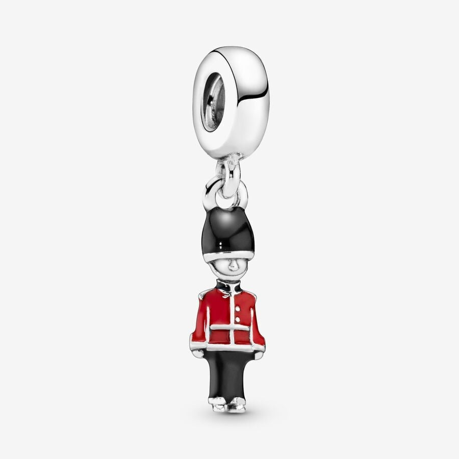 British Royal Guard Dangle Charm S925 Sterling Silver