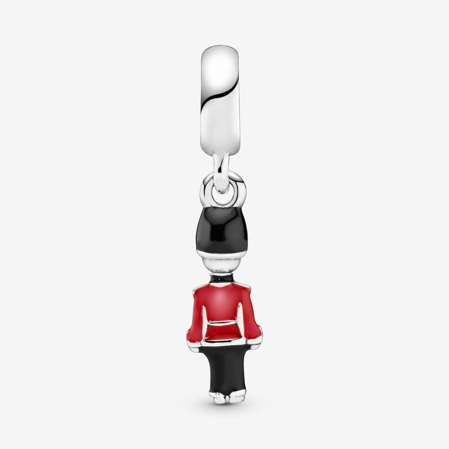 British Royal Guard Dangle Charm S925 Sterling Silver