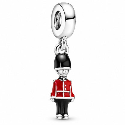 British Royal Guard Dangle Charm  S925 Sterling Silver