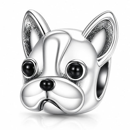 Bulldog Charm S925 Sterling Silver