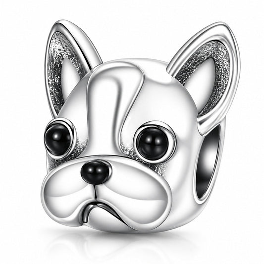 Bulldog Charm S925 Sterling Silver