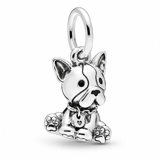 Bulldog Puppy Charm  S925 Sterling Silver