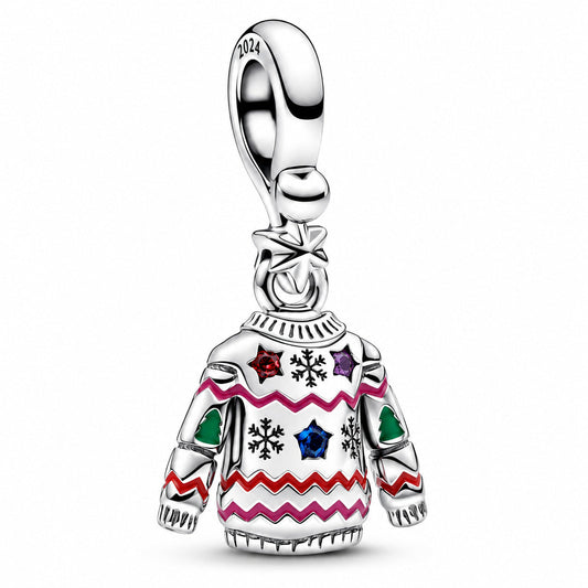 Sweater Dangle Charm  S925 Sterling Silver