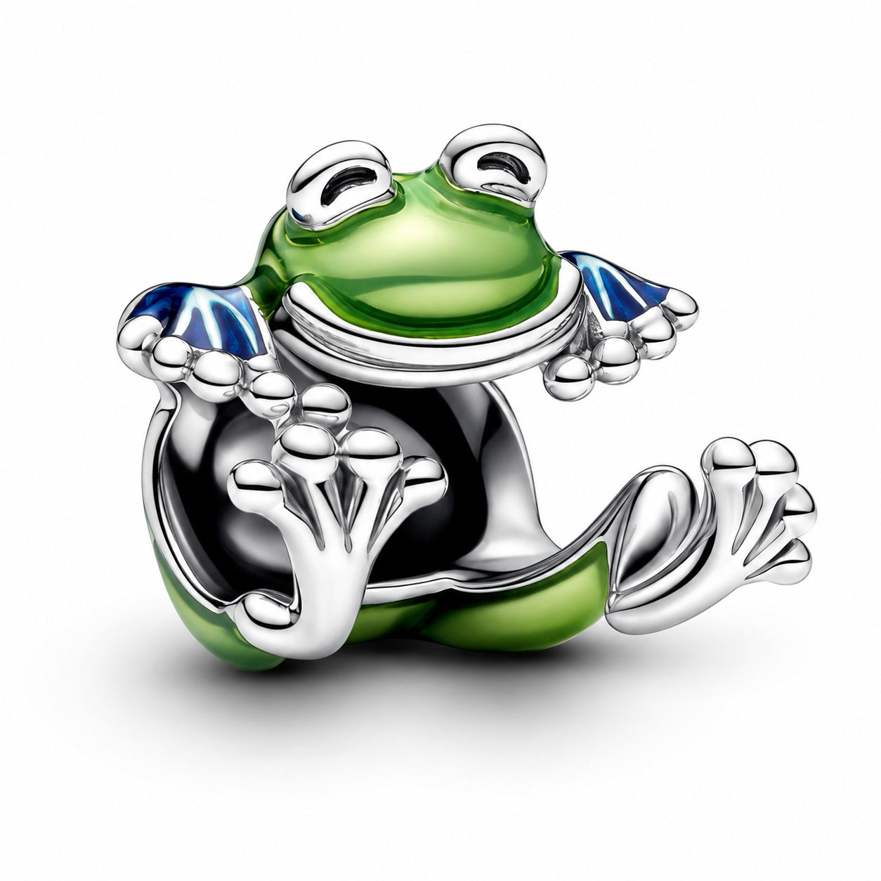 Climbing Frog Charm S925 Sterling Silver