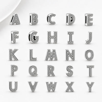 S925 Reflexion Alphabets A to Z Sterling Silver Charm Collection
