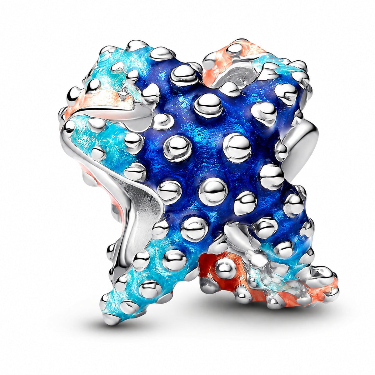 Colourful Star Fish Charm  S925 Sterling Silver