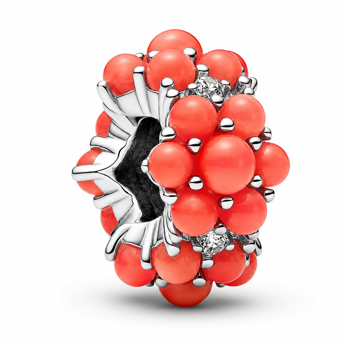 Coral-coloured Ocean Charm  S925 Sterling Silver