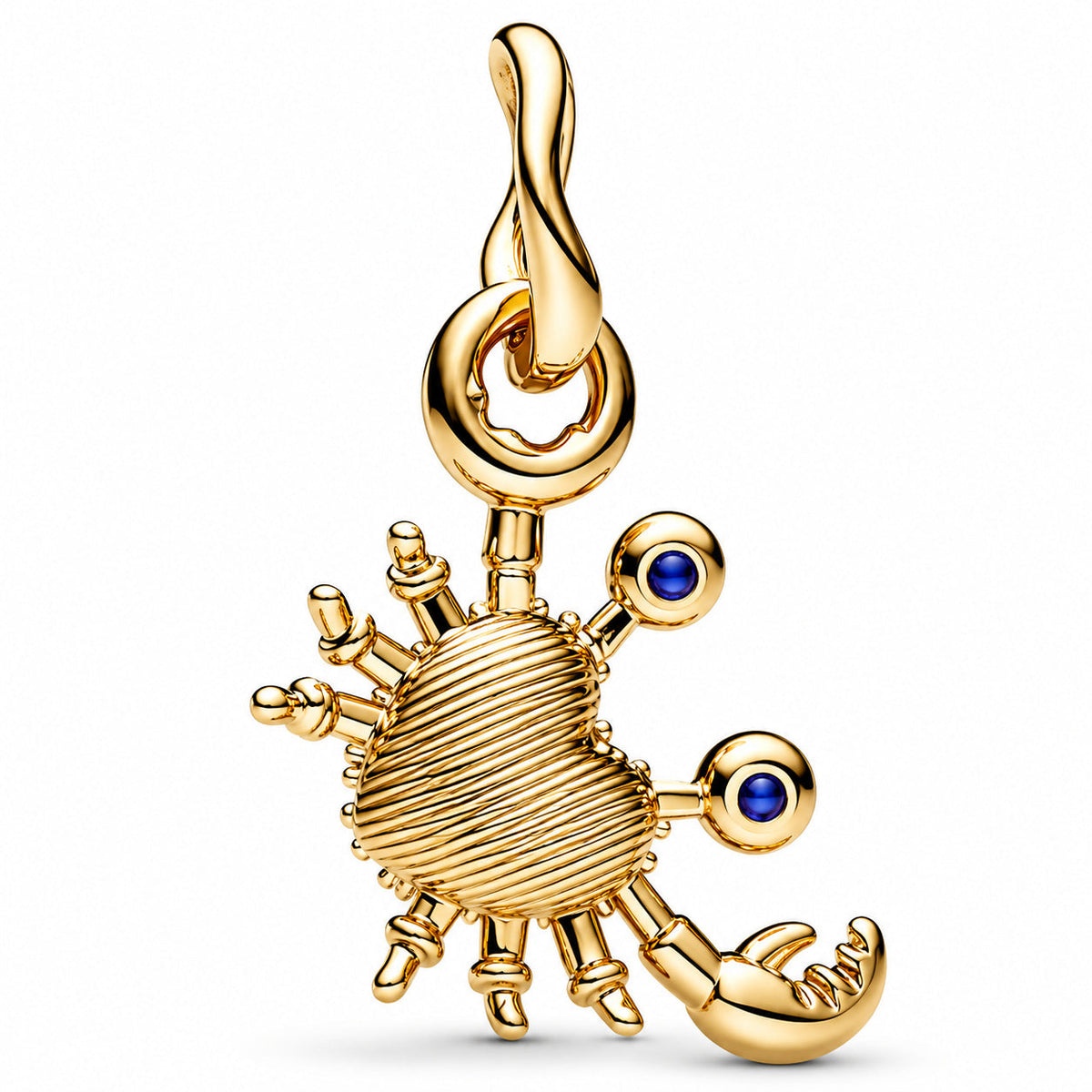 Crab Dangle Charm  S925 Sterling Silver