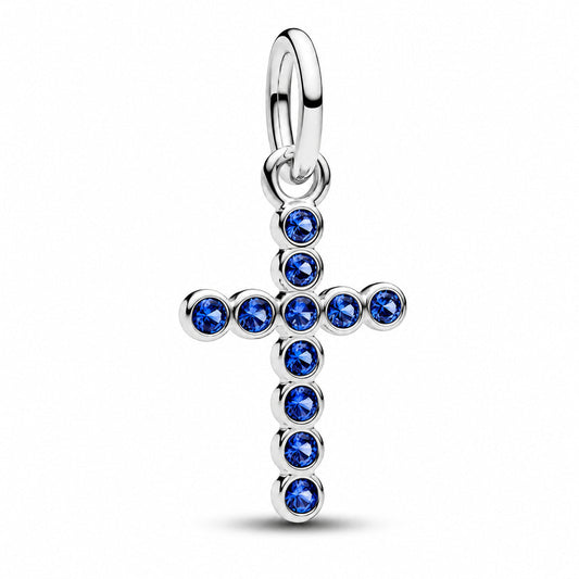 Cross Dangle Charm  S925 Sterling Silver