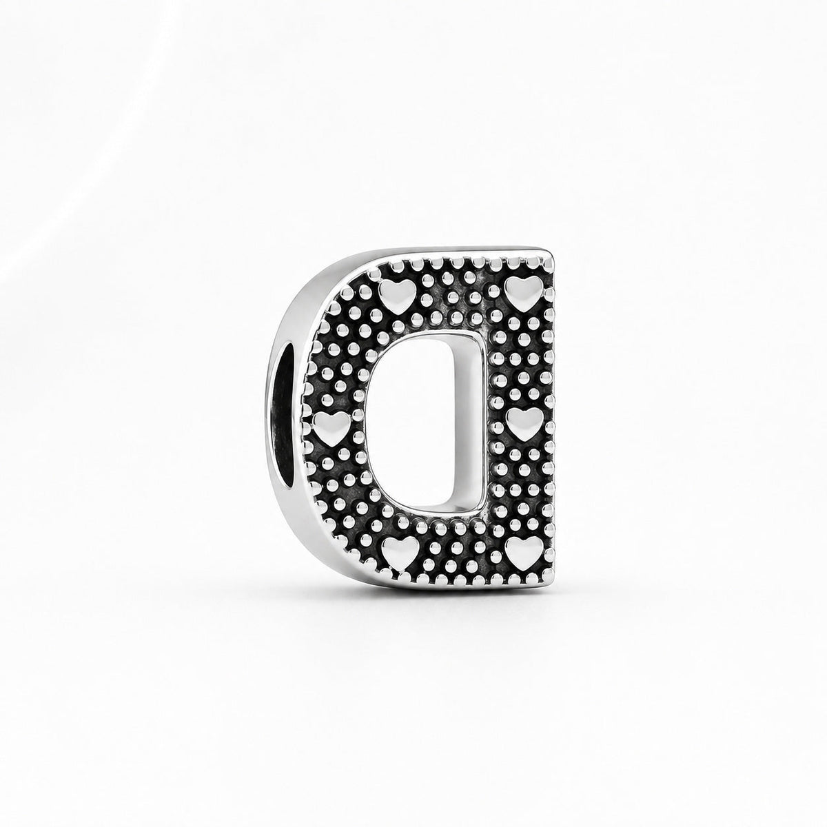 S925 Simple Alphabets A to Z Sterling Silver Charms Collection